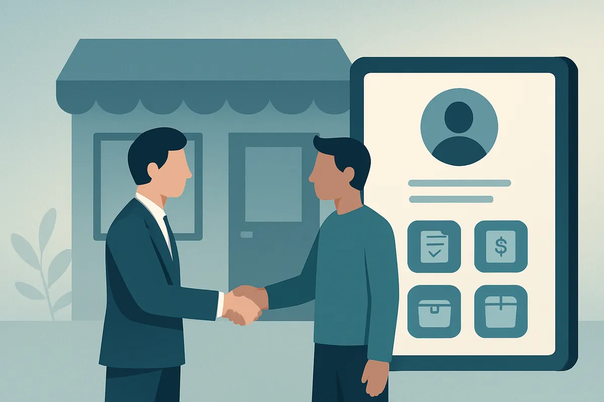 Commercial consultant la fiche client reliée aux commandes et au stock